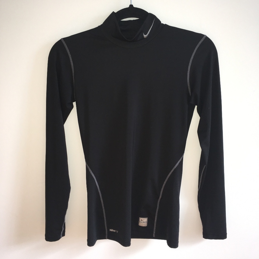 Nike Pro Tight Mock Neck Long Sleeve Shirt